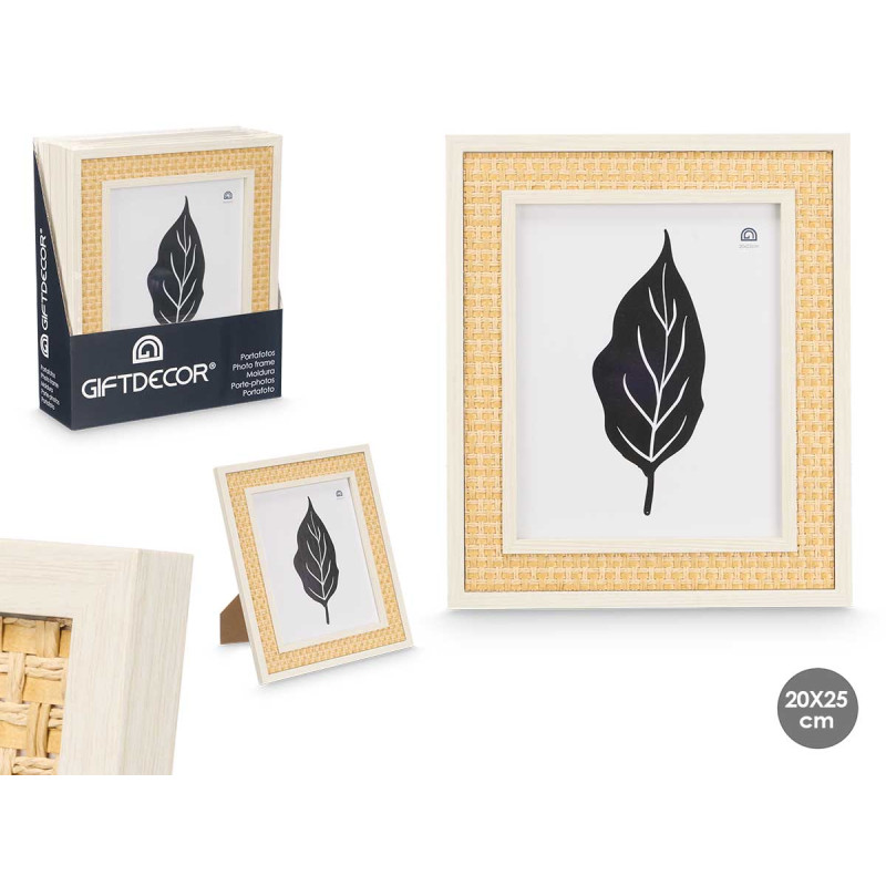 NATURAL ROPE PHOTO FRAME 20 X 25 CM