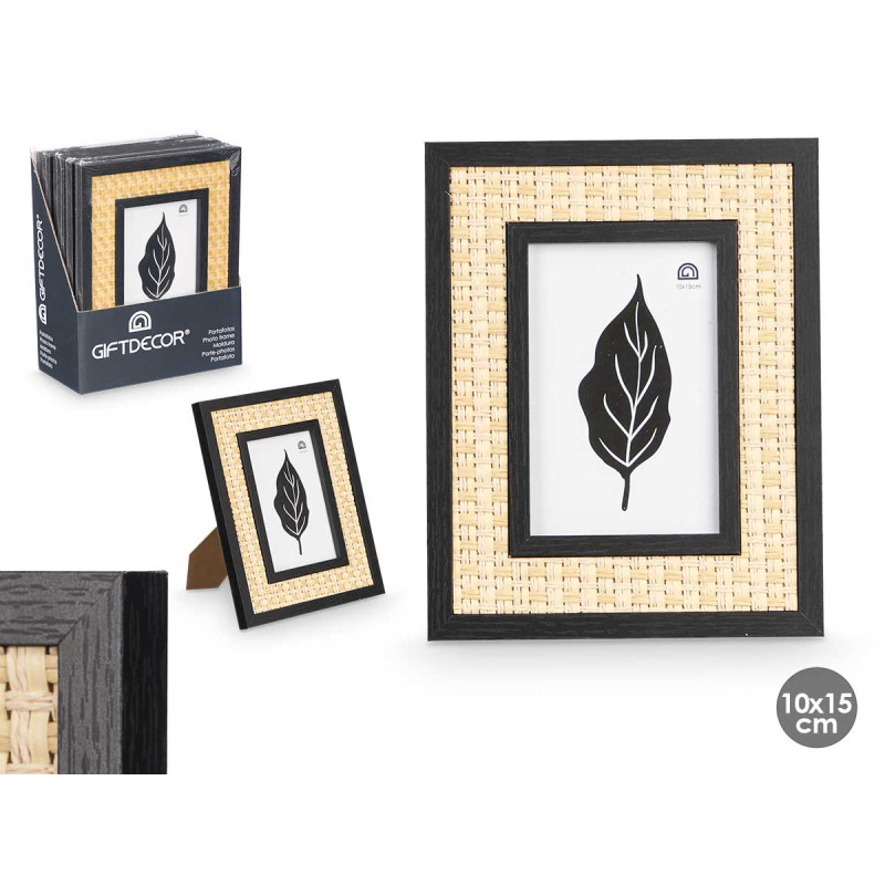 BLACK ROPE PHOTO FRAME 10 X 15 CM