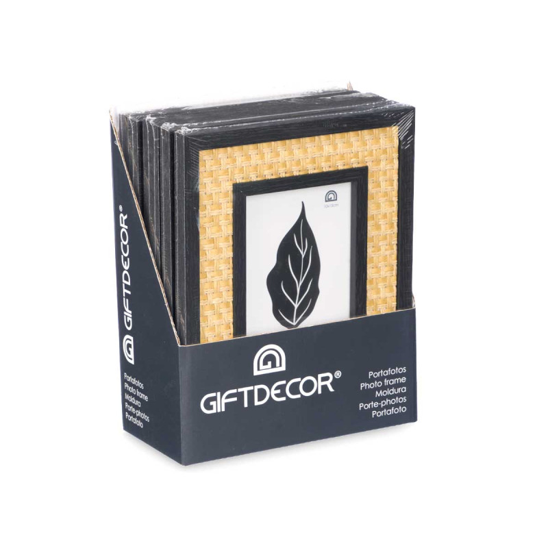 BLACK ROPE PHOTO FRAME 10 X 15 CM