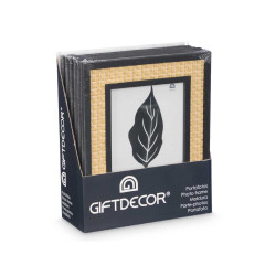 BLACK ROPE PHOTO FRAME 15 X 20 CM