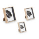 SET 3 BLACK PHOTO FRAMES 3 SIZES
