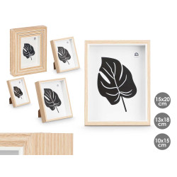 SET 3 WHITE PHOTO FRAMES 3 SIZES