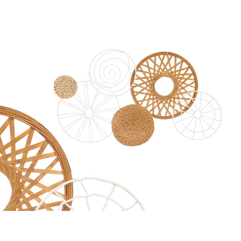MURALE METALLO RATTAN SPIRALE 