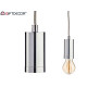 LAMPE SUSPENDU ACIER ARGENTE 