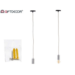 LAMPADARIO CORDA ACCIAIO ARGENTATO