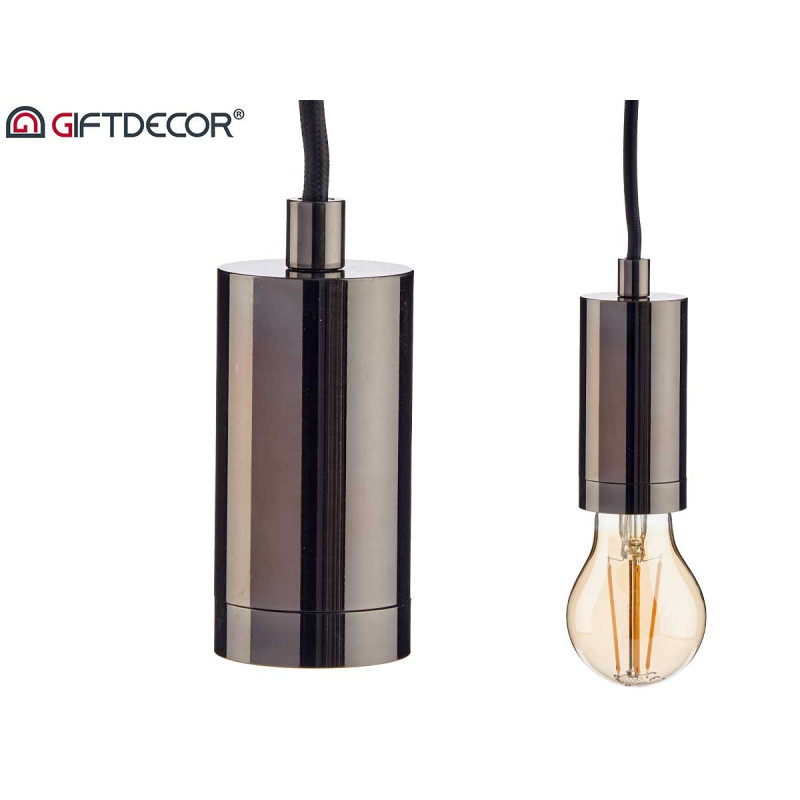 IRON LAMPHOLDER BLACK