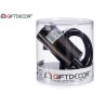 LAMPE SUSPENDU ACIER NOIR