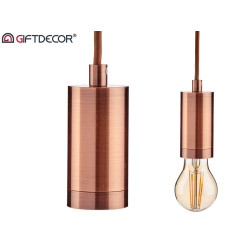 LAMPE SUSPENDU ACIER BRONZE