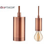 LAMPE SUSPENDU ACIER BRONZE