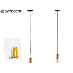LAMPE SUSPENDU ACIER BRONZE