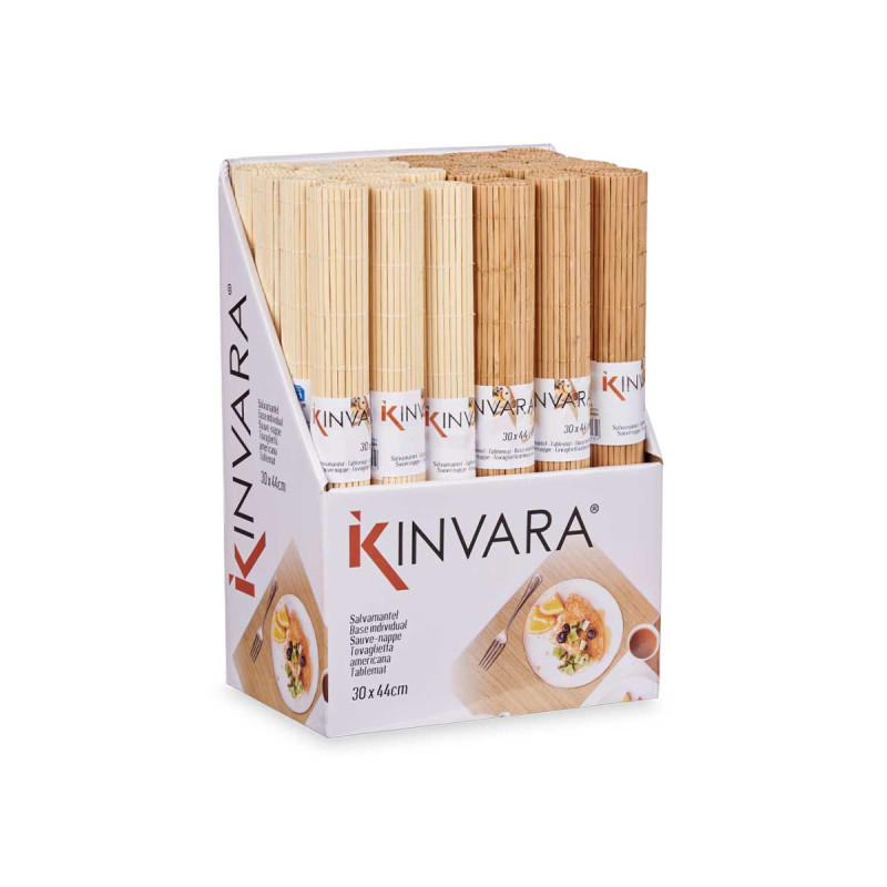INDIVIDUAL BAMBU NATURAL 30X44CM SORT 2 