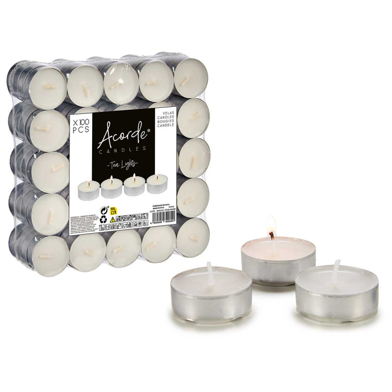 SET 100 TEALIGHTS 4 HOURS
