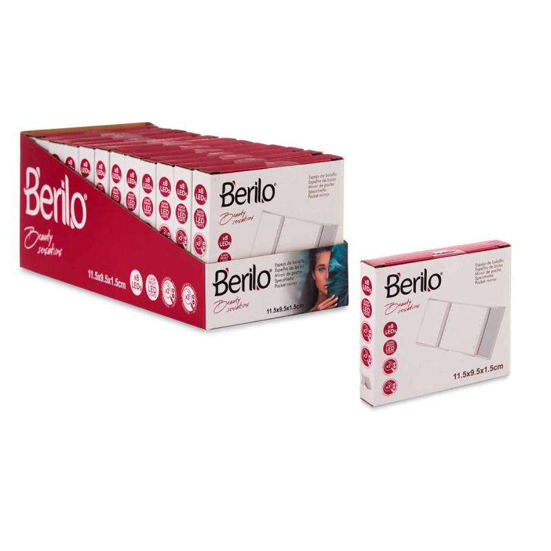 MIROIR POCHE ABS 1X/2X/3X AVEC LED 