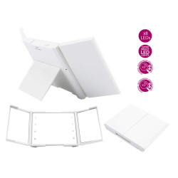 ESPEJO BOLSILLO ABS 1X 2X 3X CON LED