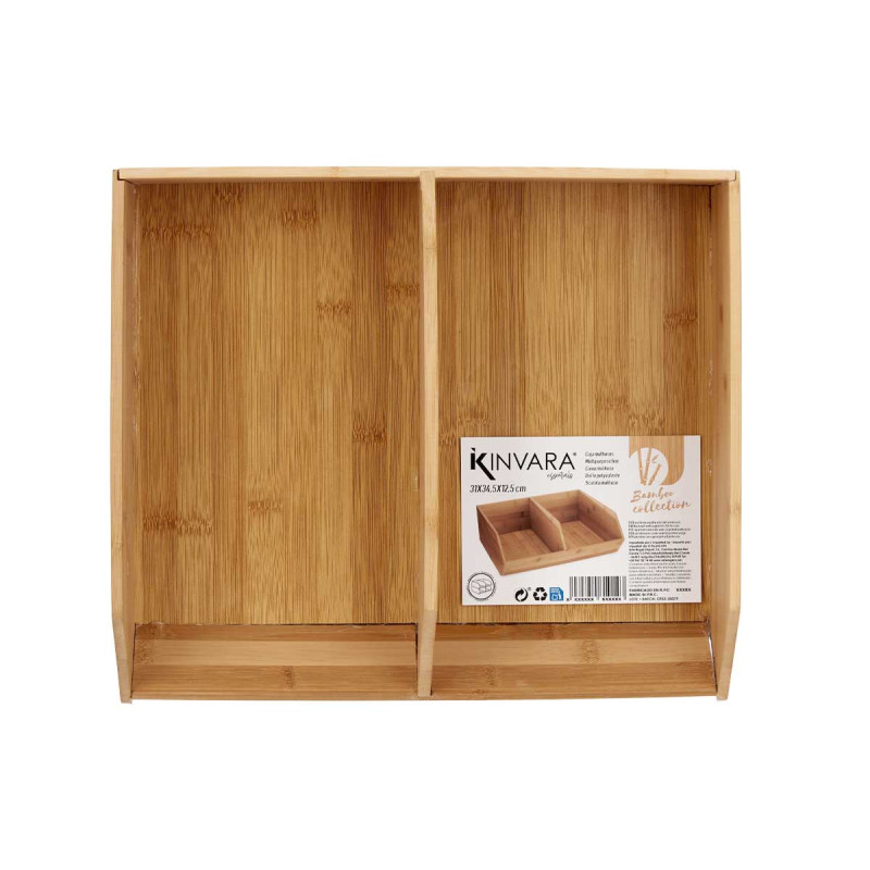 BAMBOO ORGANISER DIVIDER TWO 