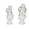 POLYRESIN FIGURE ANGEL WITH HARP 