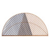 TÊTE DE LIT ROTIN TRIANGLE NATUREL NOIR 160CM