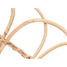TÊTE DE LIT ROTIN ÉVENTAIL NATUREL NOIR 160CM