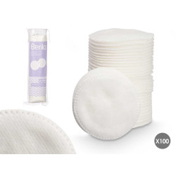 SAC DISQUE DÉMAQUILLANT 100 PCS 8CM DIAM