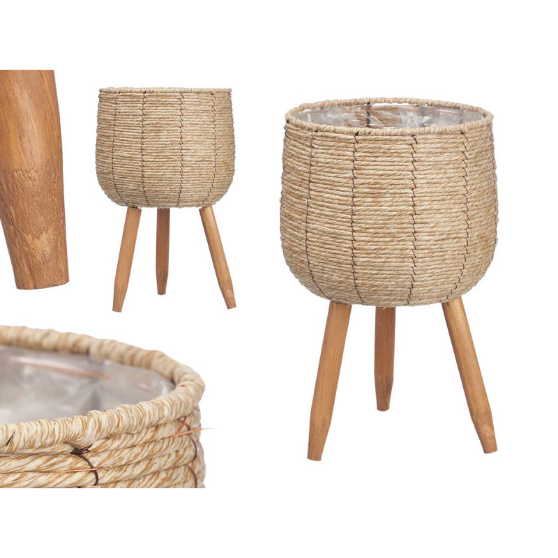 PORTAVASO CHIARO CON ZAMPE 56CM