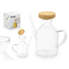 600ML BAMBOO LID OILCAN