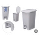BALDE DO LIXO 10L PEDAL CINZENTO