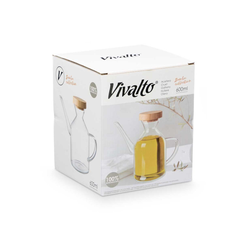 ACEITERA TAPON BAMBU 600ML