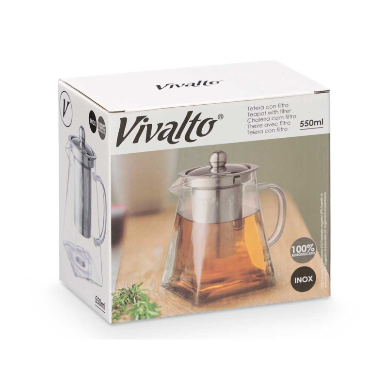 TETERA ASA FILTRO ACERO 550ML