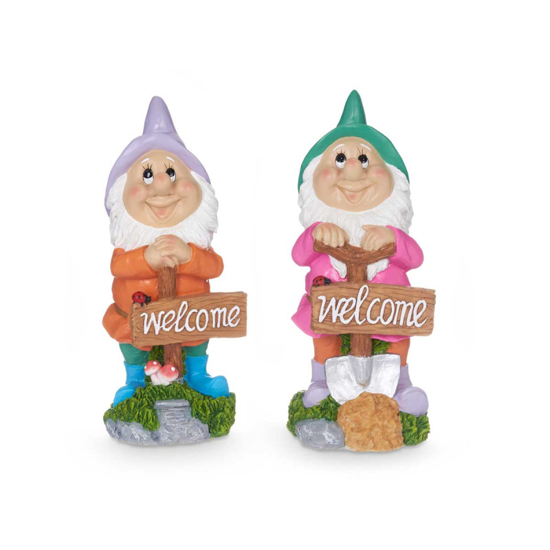 DWARF FIGURE WELCOME ASSORTED 4 LARGE 