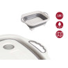 COLLAPSIBLE CUTTING BOARD WITH COLANDER