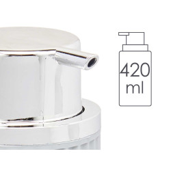 DISPENSER SAPONE PLASTICA 420ML GRIGIO