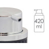 420ML ANTHRACITE PLASTIC SOAP DISPENSER