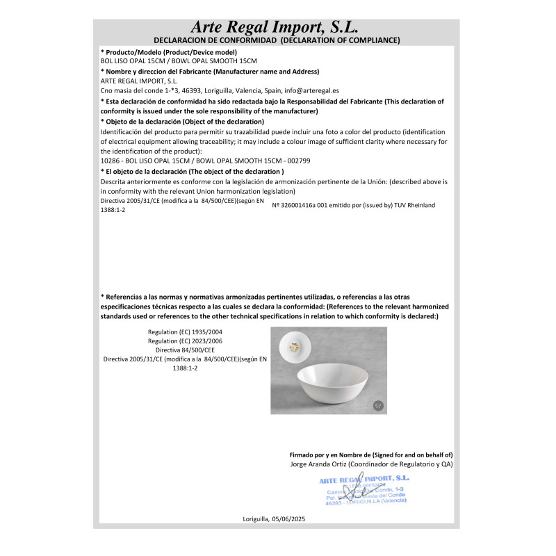 BOL LISO OPAL 15CM