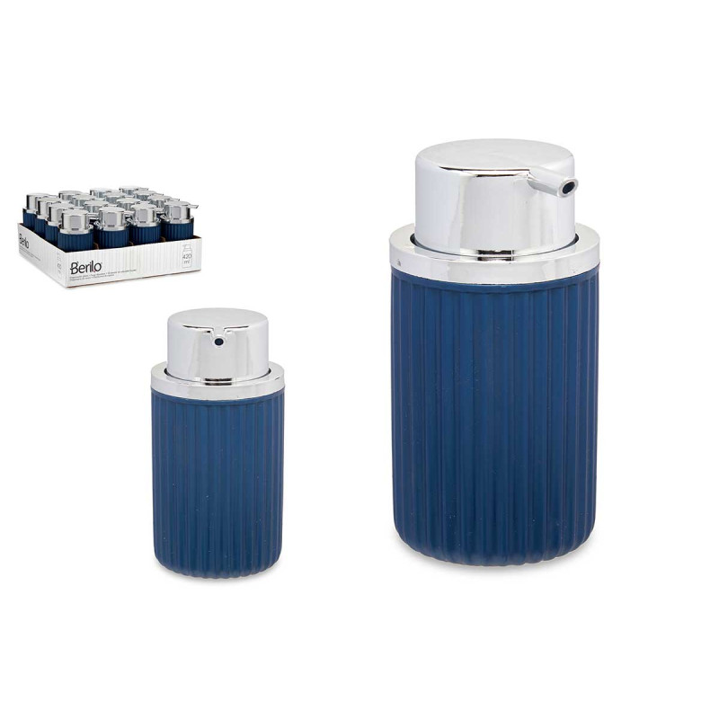 DISPENSER SAPONE PLASTICA 420ML BLU