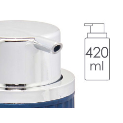 DISPENSER SAPONE PLASTICA 420ML BLU