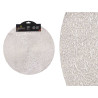 ROUNDED TABLE MAT SILVER STRIPED