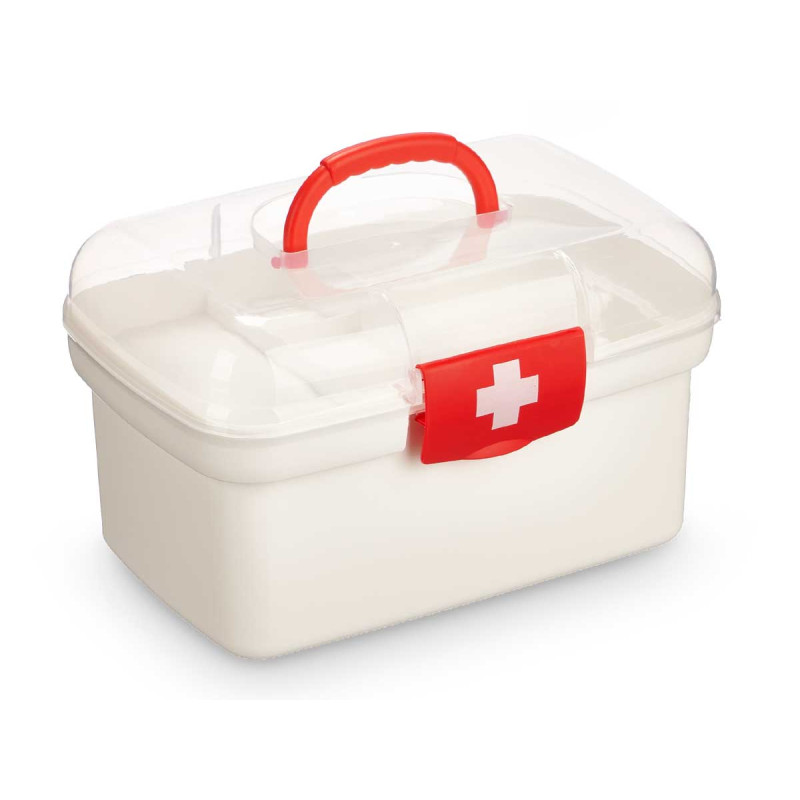 BOîTE DE PREMIERS SECOURS GRANDE AVEC POIGNÉE 