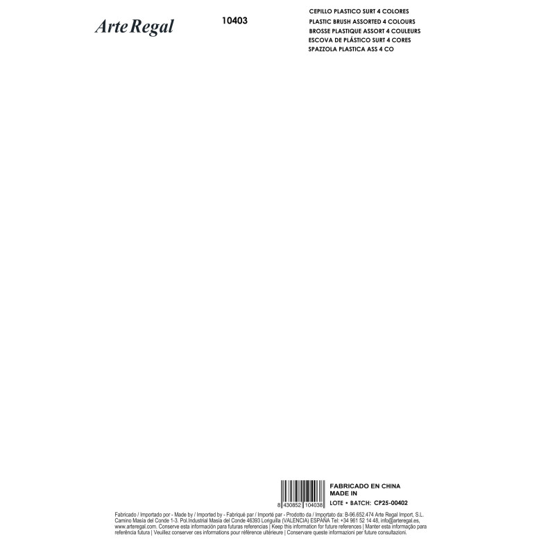 SPAZZOLA PLASTICA ASS 4 CO