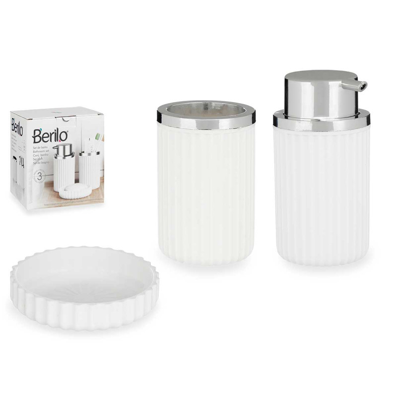 SET BAÑO 3 PZS BLANCO