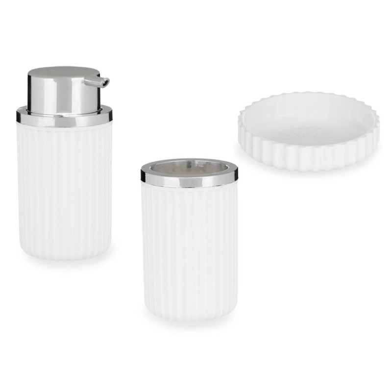 SET DA BAGNO 3 PEZZI BIANCO