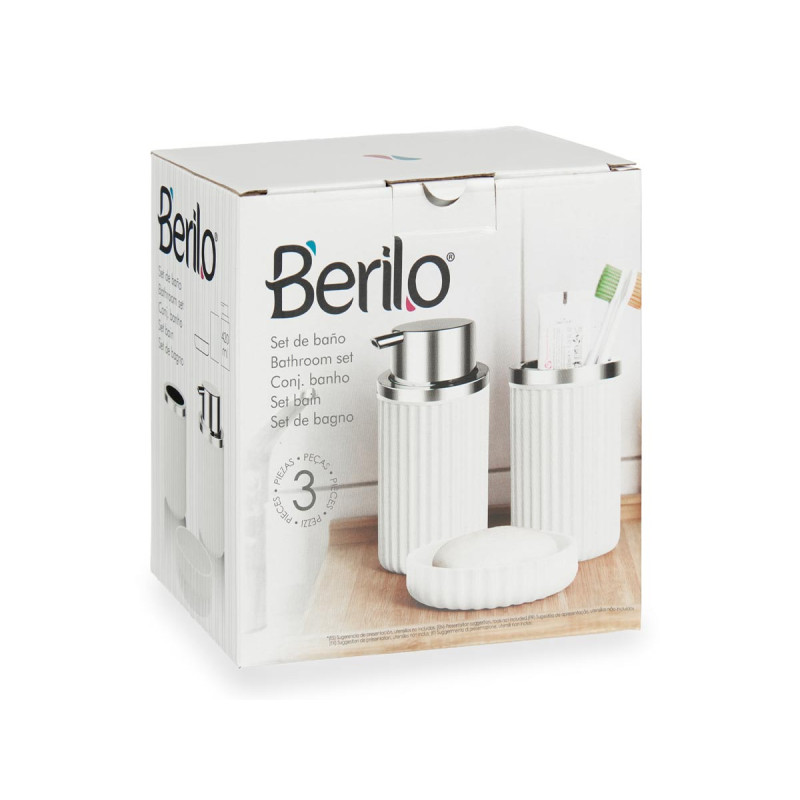 SET BAÑO 3 PZS BLANCO