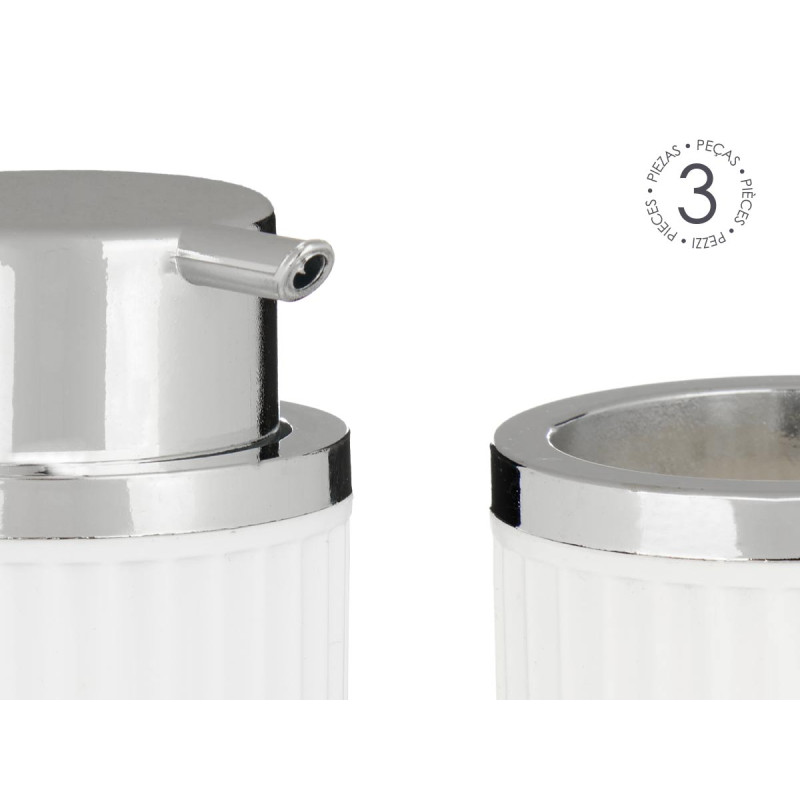 SET BAÑO 3 PZS BLANCO