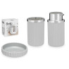 SET BAÑO 3 PZS GRIS