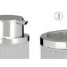 SET BAÑO 3 PZS GRIS