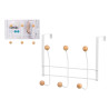 PERCHA 6 COLGADORES BLANCA