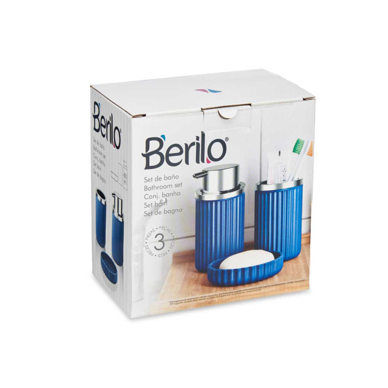 SET BAIN 3 PCS BLEU 
