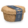 MEDIUM ROUND LID BASKET NATURAL