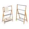 PORTE-SERVIETTE POUR CHAMBRE BAMBOU NOIR