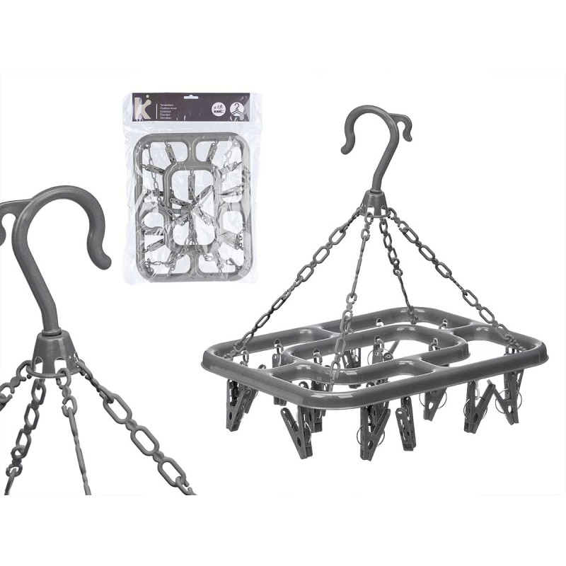 RECTANGULAR GREY CLOTHES DRYER