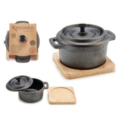 PENTOLA ROTONDA PICC FERRO C/VASS BAMBU